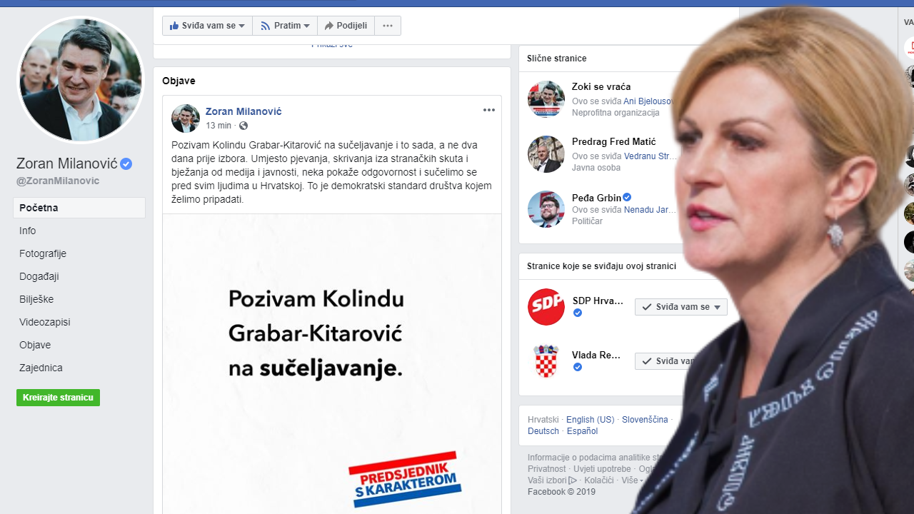 Milanović pozvao Kolindu na sučeljavanje umjesto pjevanja